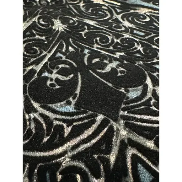 Affliction Clothing Men's T-Shirt Polaris Felt Graphic Blue/Black Dip Dye Tee - Picture 8 of 8